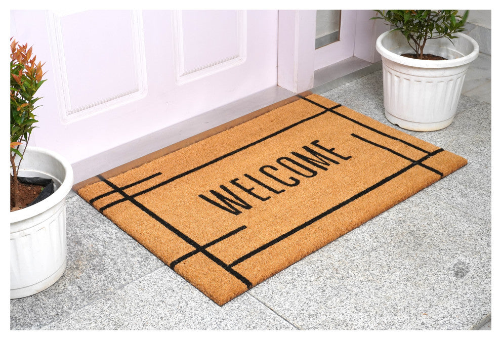 Calloway Mills Modern Natural Welcome Doormat, 30x48