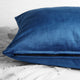 Heritage Plush Velvet Cushion Cover Pair, Pisces Blue, 18w X 18l