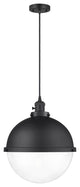 INNOVATIONS 201CSW-BK-HFS-122-BK-LED 1-Light Pendant Matte Black