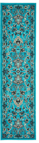 Unique Loom Turquoise Washington Sialk Hill 2' 2 x 8' 2 Runner Rug