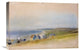 "Houses On The Cliff Edge at Villers-Sur-Mer" Artwork, 22" x 14"