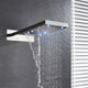 Vasto 22" Chrome Digital Waterfall Rainfall Shower System, 3 Body Jets, LED