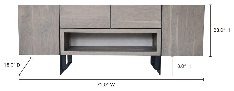 First of A Kind Tiburon Media Cabinet Blush