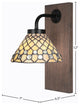 Oxbridge Wall Sconce, Matte Black & Painted Distressed Metal, 7" Starlight Art