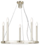 Alpine 5-Light Chandelier, Polished Nickel