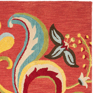 Safavieh Blossom Blm680B Floral Rug, Rust/Multi, 6'0"x9'0"