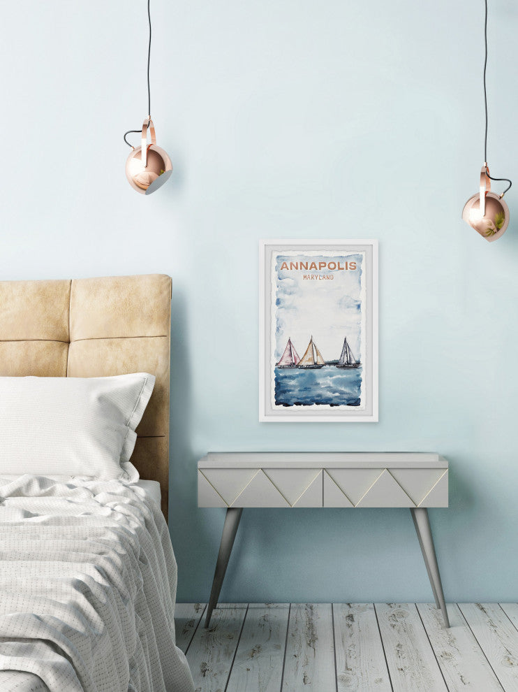 "Annapolis Maryland" Framed Painting Print, 16x24