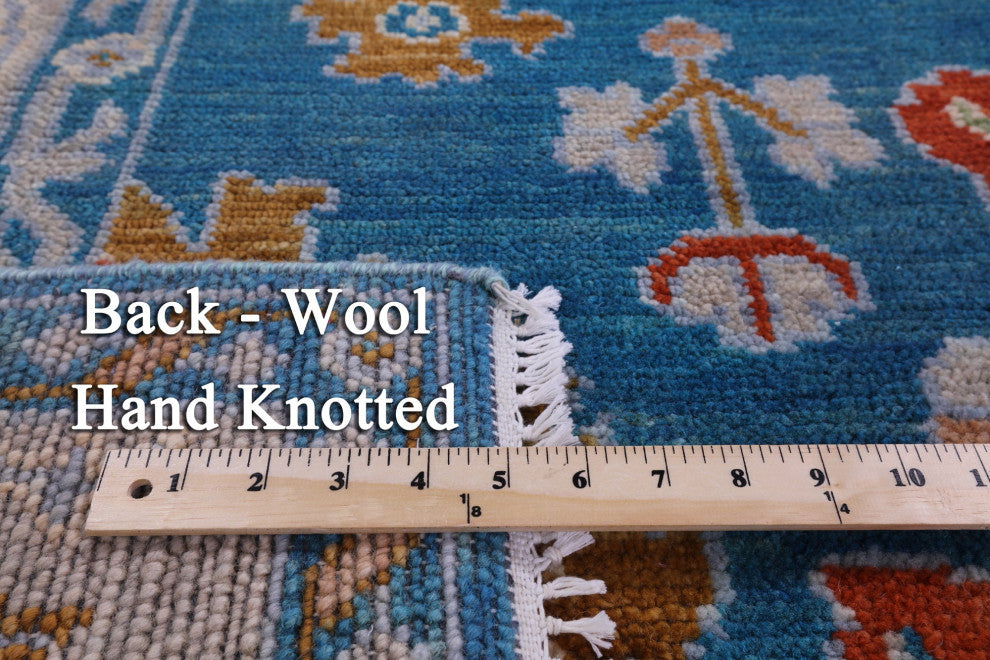 Handmade Turkish Oushak Wool Rug 5' 1" X 8' 0" - Q15870