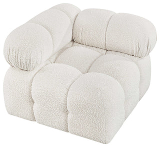 Ames Boucle Fabric Modular Chair, Cream, Corner Chair