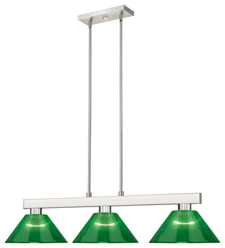 Zlite 152BN-ARG 3-Light Billiard Light, Green