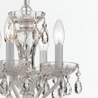 Crystorama Lighting Group 5534-CL-MWP Traditional Crystal 4 Light - English