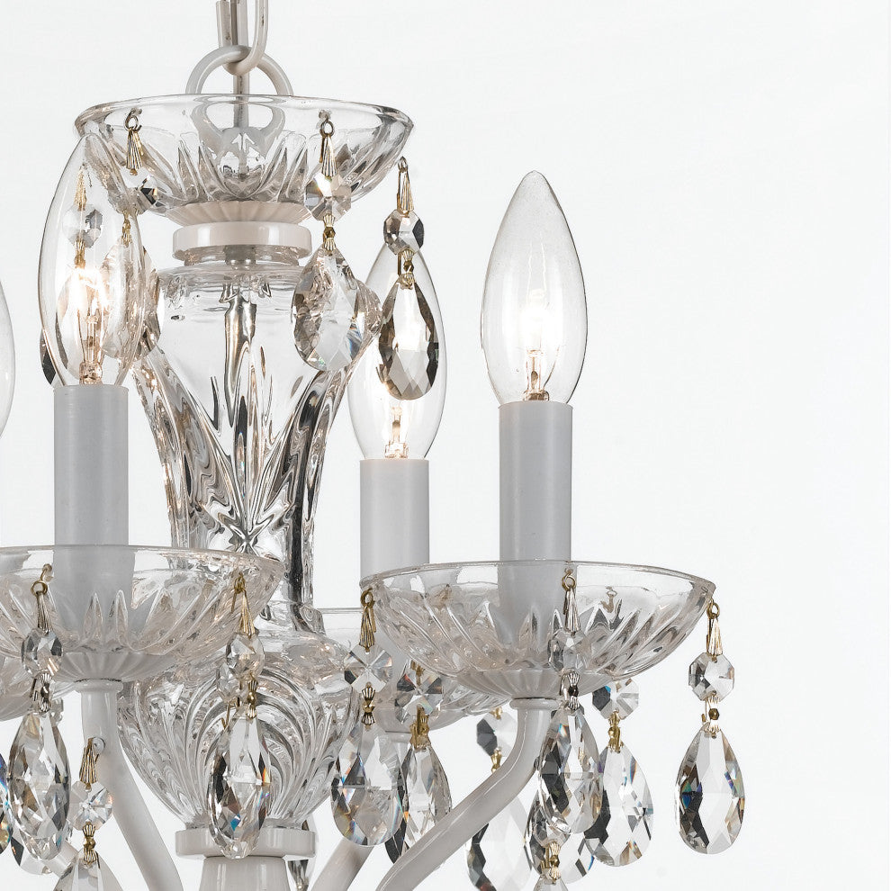 Crystorama Lighting Group 5534-CL-MWP Traditional Crystal 4 Light - English