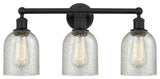 Innovations 616-3W-BK-G259 Caledonia 3 Light Bath Vanity Light, Matte Black