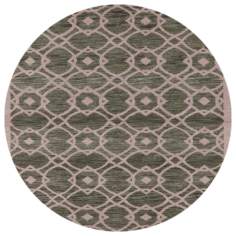 Ahgly Company Indoor Round Mid-Century Modern Area Rugs, 3' Round
