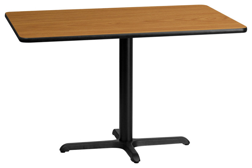 30"x48" Mahogany Laminate Table Top With 22"x30" Table Height Base