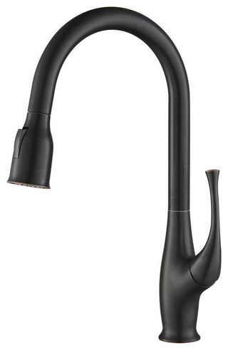 Cedar Single Handle Pull Down Kitchen Faucet, Oil Rubbed Bronze, W/O Soap Dispen