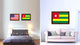 Togo Country Flag Canvas Print, 15"x21"