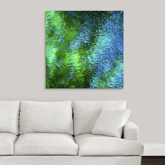 "Monet's Pool III" Wrapped Canvas Art Print, 35"x35"x1.5"