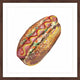 "Ultimate Hot Dog" Framed Painting Print, 18"x18"