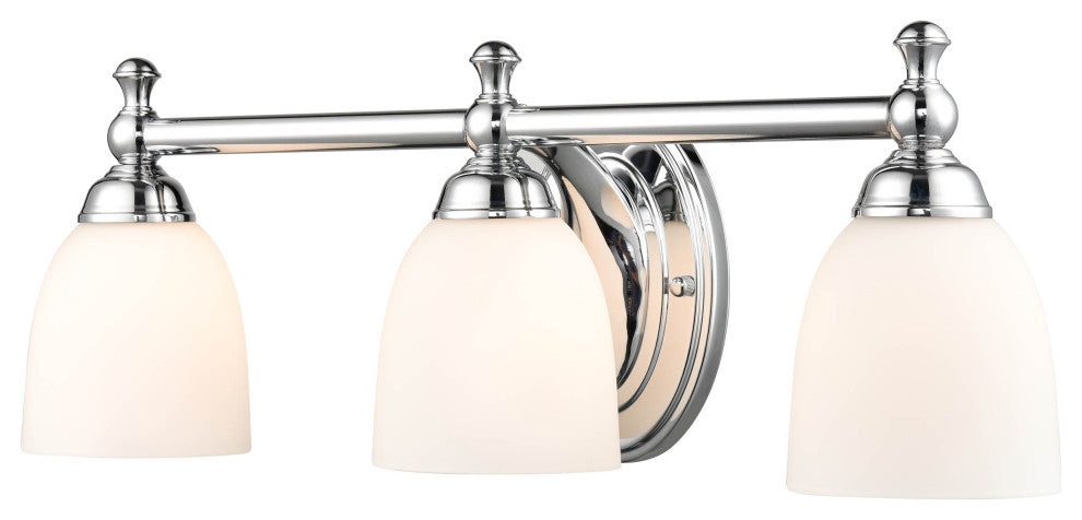 3 Light 21.5" Chrome Vanity Light