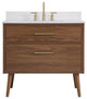 Elegant Decor Boise Bathroom Vanity Walnut Brown