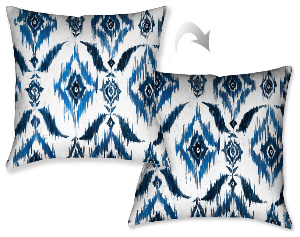 Laural Home Ikat 18" X 18" Indoor Decorative Pillow