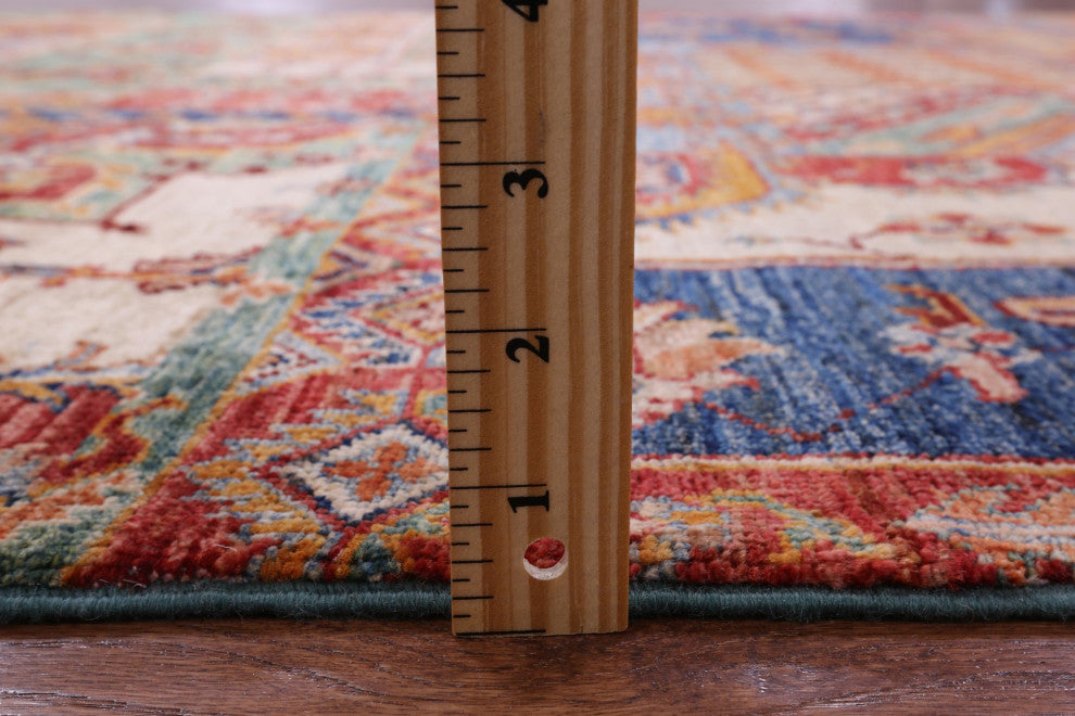 Super Kazak Handmade Wool Rug 5' 8" X 7' 9" Q11084