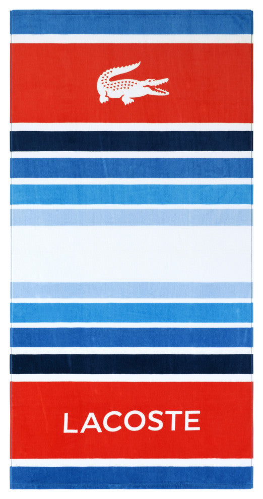 Lacoste Promenade 100% Cotton Beach Towel