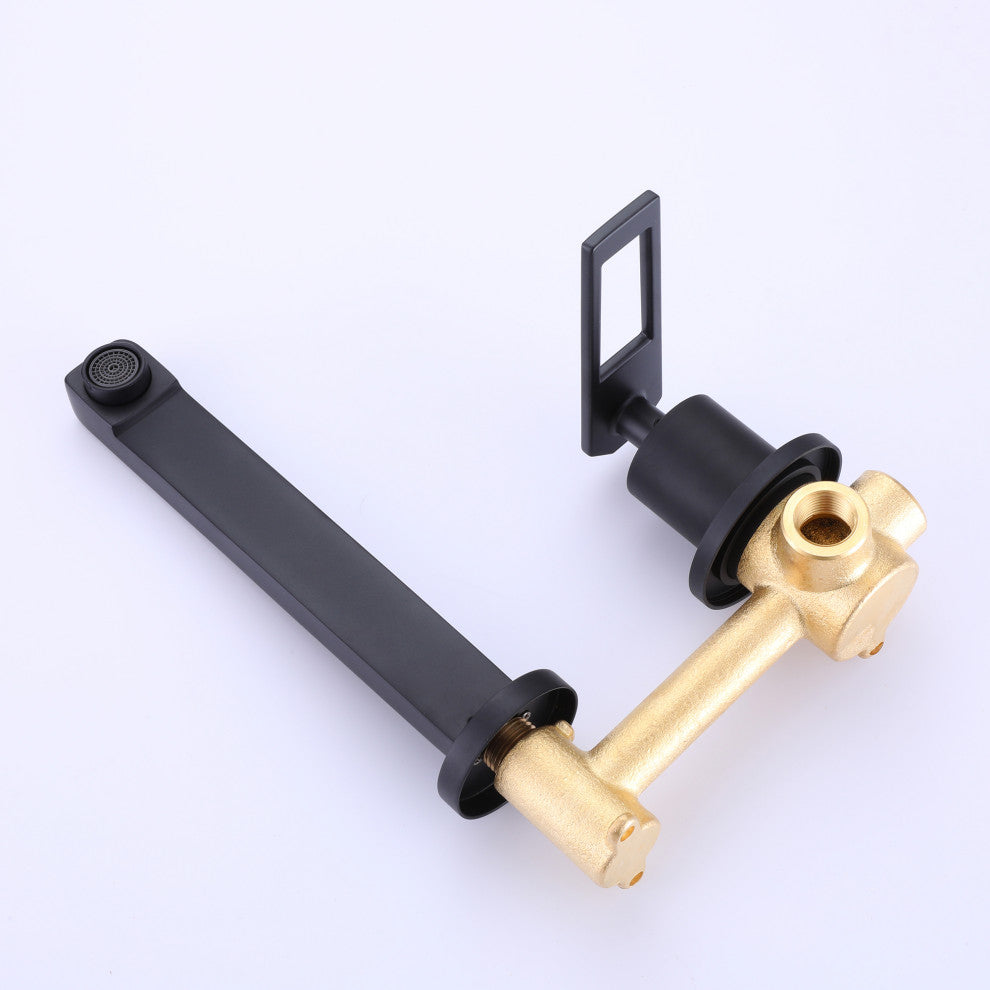 Single Lever Handle Wall Mounted Bathroom Faucet