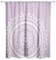 Simple Purple Boho Circle 71x74 Shower Curtain