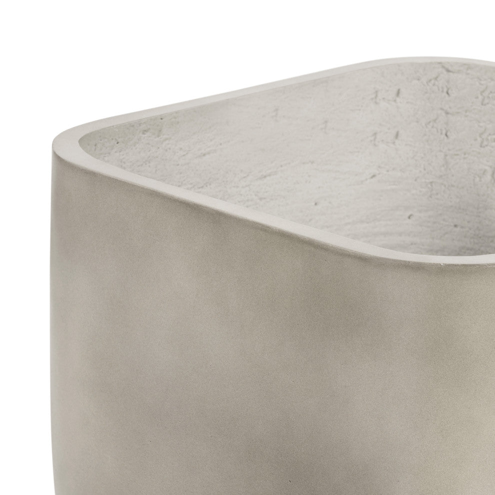 Ivan Square Planter-Grey Concrete