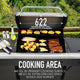 Kenmore 4 Burner Open Cart Gas Grill with Side Burner
