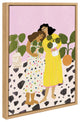 Sylvie No Thanks We Have Plants Framed Canvas by Alja Horvat, Natural 18x24