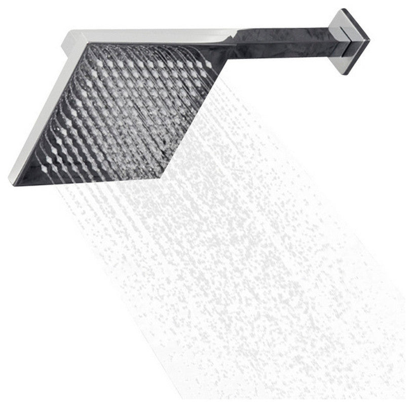 Lacava Waterblade Collection Rain Shower Head, Brushed Nickel