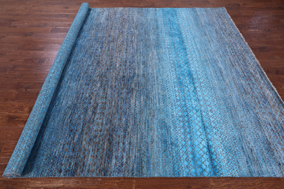 Wool & Silk Savannah Grass Handmade Rug 8' 2" X 9' 11" - Q15967