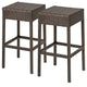 2 Barbados Backless Barstools Espresso