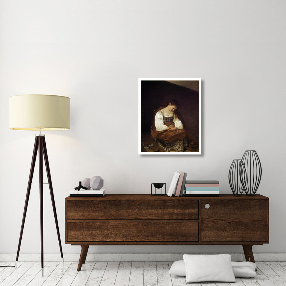 "The Repentant Magdalene" Digital Paper Print by Caravaggio, 26"x32"