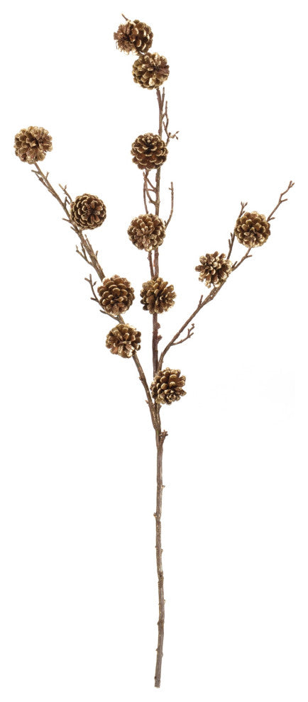 Pine Cone Twig Spray, Set of 2
