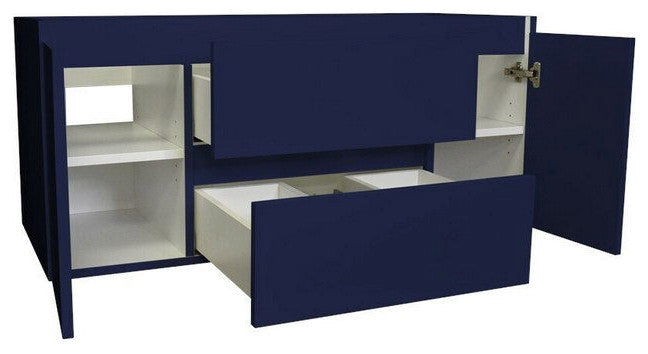 Salt 18Dx48" Floating Bathroom Vanity, Navy, Cabinet Only