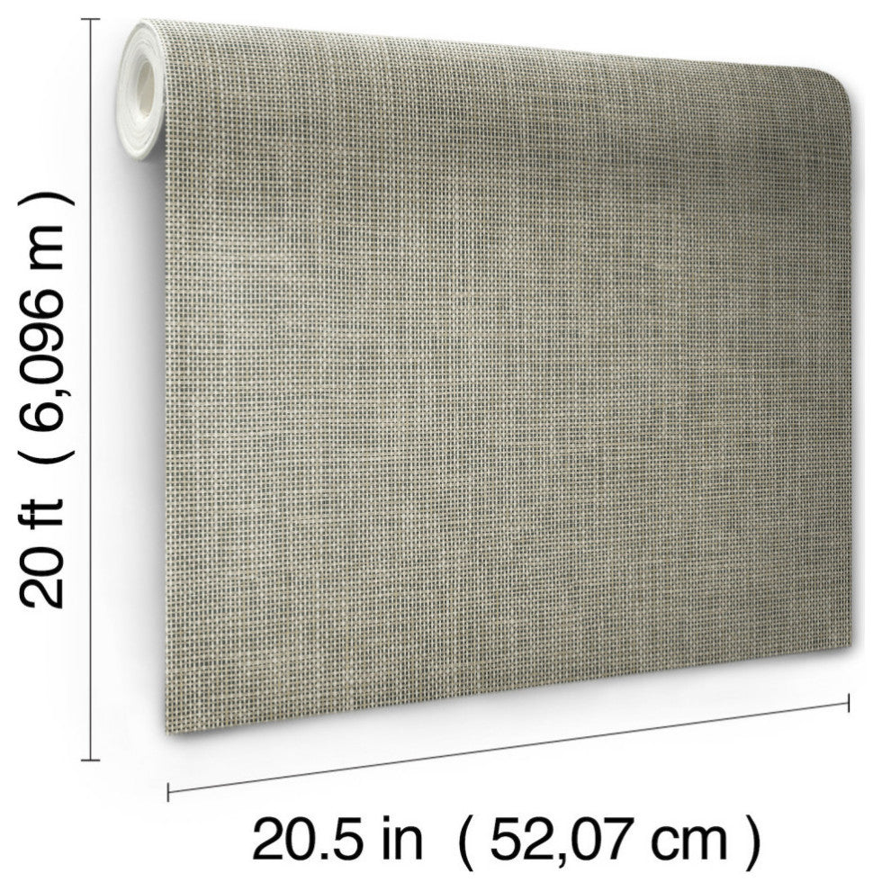 Reed Basket Brown Peel and Stick Wallpaper