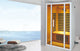 Extendable Indoor FAR Infrared Heating Sauna Bluetooth, White, 2-Person