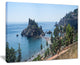 "Taormina Island Panoramic View" Canvas Print