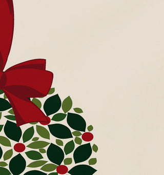 Mistletoe Me, Floral Print Placemat, Cream (Set of 4), 18 x 14"