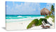 "Calm Caribbean Beach" Panorama Photo Landscape Canvas Print, 32"x16"