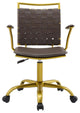 Fuse Faux Leather Office Chair - Brown