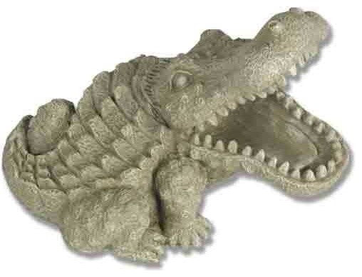 Gator Short Garden Animal Statue