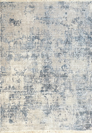 Mood Modern Area Rug, Ivory/Blue, 6'7"X9'6"