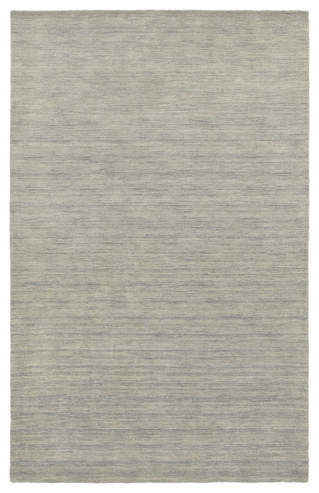 Arista Solid Gray Hand-Crafted Area Rug, 2'6"x8'