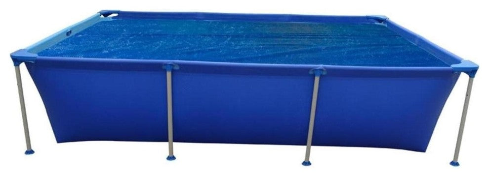 6' Blue Rectangular Floating Solar Cover for Steel Frame Swimming Pool
