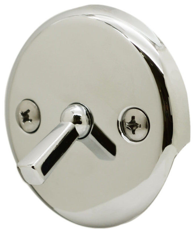 Black 1.5" Tubular Trip Lever Bath Waste In Oil Rubbed Bronze, Polished Nickel